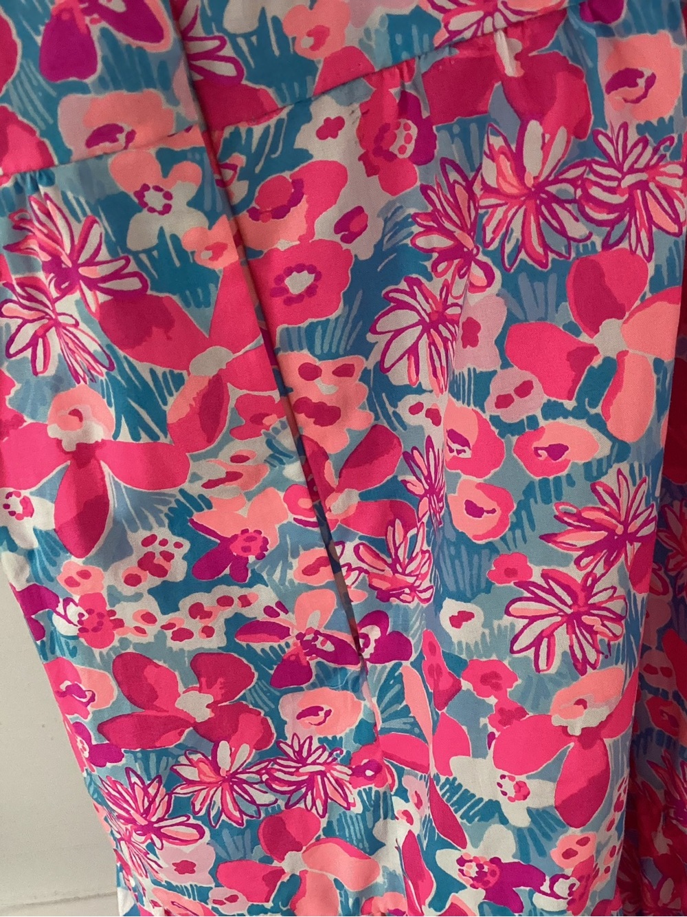 Lilly Pulitzer Coral and Teal Floral Dress - Picture 3 of 5